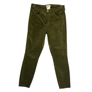 L'Agence Margot High Rise Skinny Jeans Sz‎ 27 Velvet Ivy Green Stretchy (27x25)
